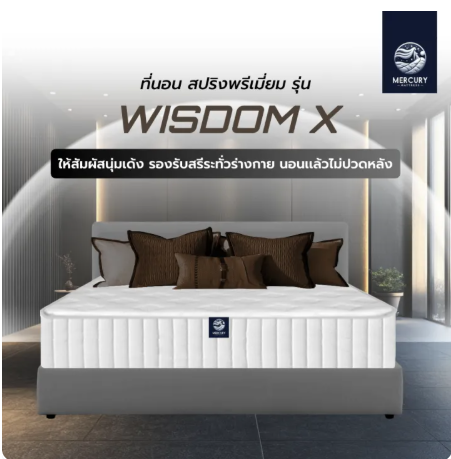 ที่นอนสปริง รุ่น WISDOM X 3