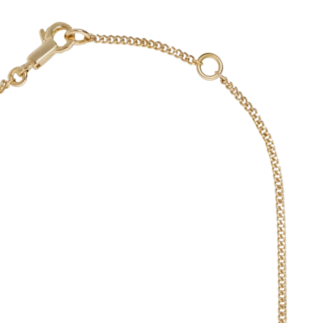 สร้อยคอแบรนด์เนม ผู้หญิง รุ่น ALPHABET L NECKLACE IN BRASS WITH GOLD FINISH GOLD 2