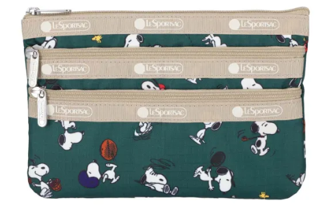 3-Zip Cosmetic Bag Peanuts 1
