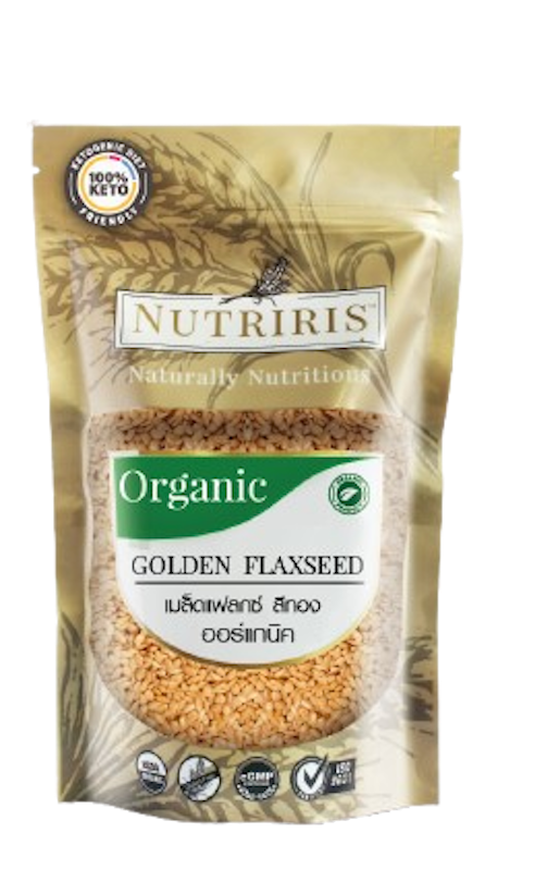 เมล็ดแฟลกซ์ สีทอง ออร์แกนิค Organic Golden Flaxseed 1