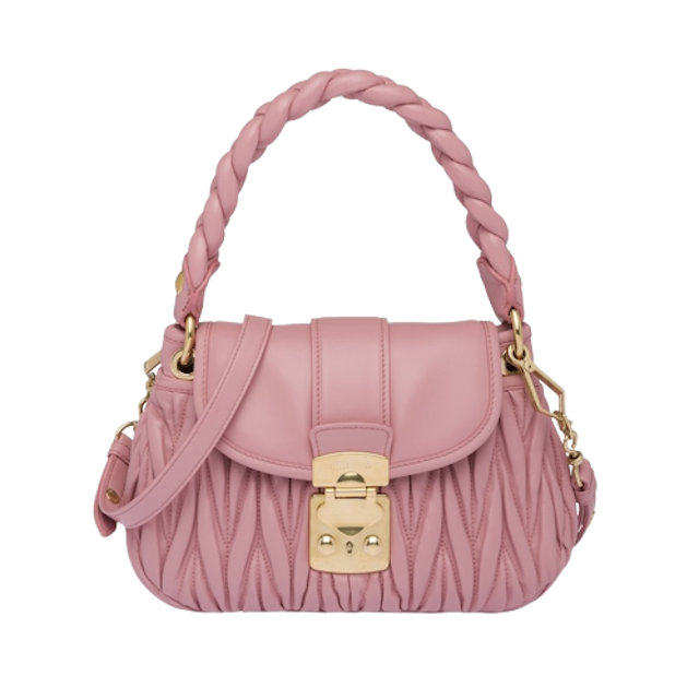 กระเป๋า Miu Miu  รุ่น Miu Coffer Matelassé Nappa Leather Handbag 5