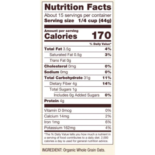 ข้าวโอ๊ตออร์แกนิก Organic Rolled Oat 3