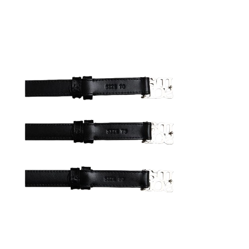 Dual Logo Leather Belt  2