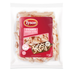 อาหารลดน้ำหนัก อกไก่นึ่งสไลด์ Steamed chicken sliced