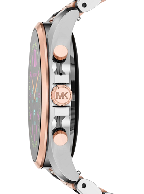 นาฬิกา Michael Kors สำหรับผู้หญิง รุ่น Gen 6 Bradshaw Pavé Two-Tone Smartwatch and Logo Strap Set 2