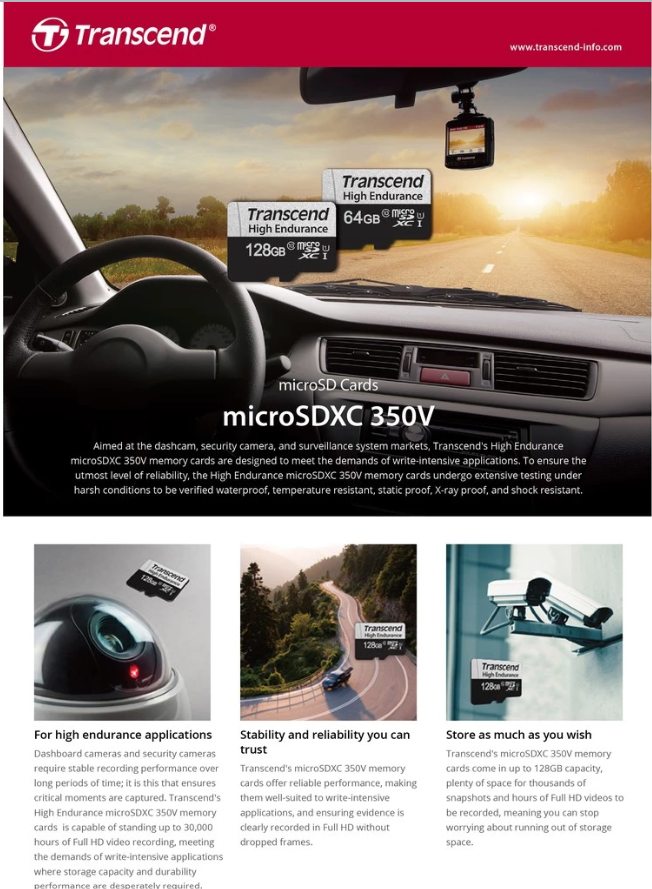 Micro SD Card รุ่น High Endurance ความจุ 64 GB 3
