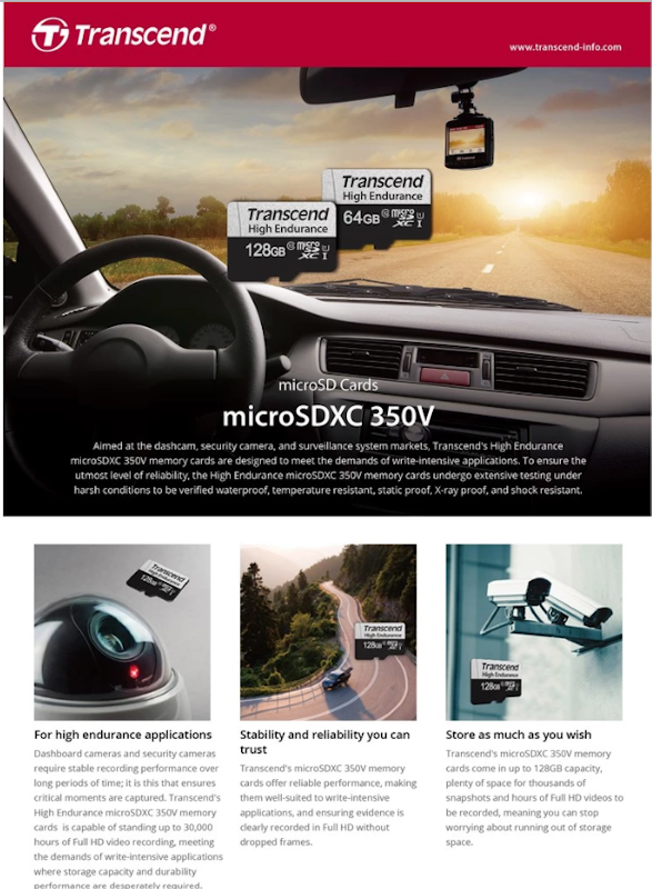 Micro SD Card รุ่น High Endurance ความจุ 64 GB 3