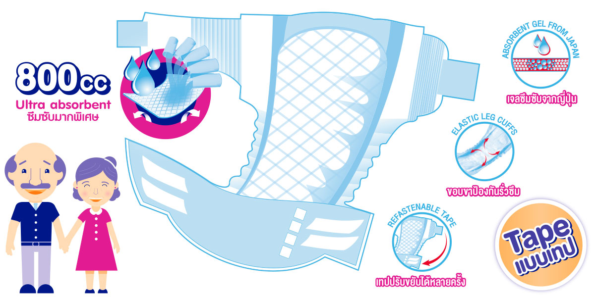 Adult Diapers Tape 3