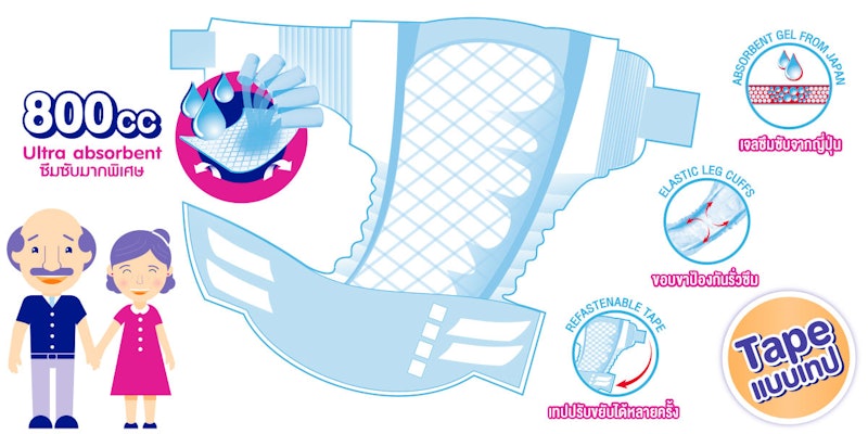 Adult Diapers Tape 3