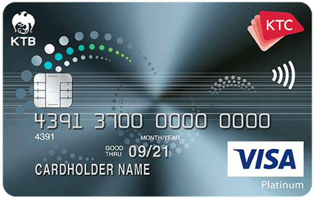 บัตรเครดิต KTC SENIOR VISA PLATINUM 1