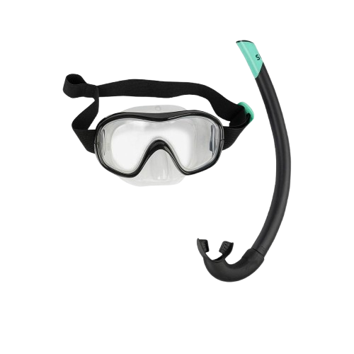 Adult Snorkelling Mask Snorkel Diving Set SUBEA 1