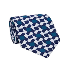 Graphics Flower Silk Twill Tie