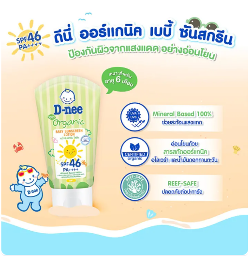 Organic Baby Sunscreen Lotion 2