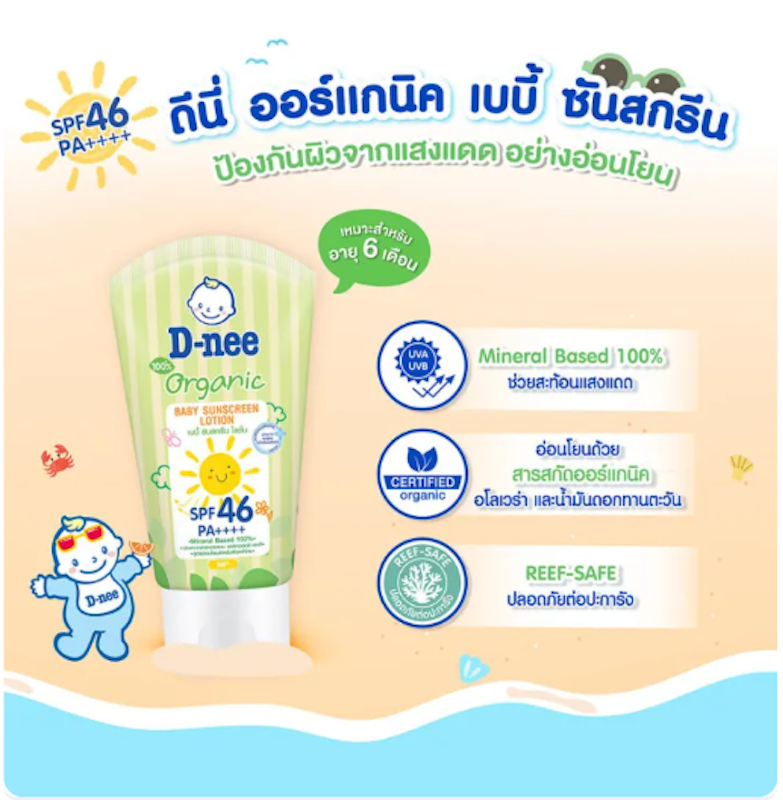 Organic Baby Sunscreen Lotion 2
