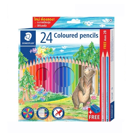 สีไม้ รุ่น 143 ลายหมี 24 สี 1