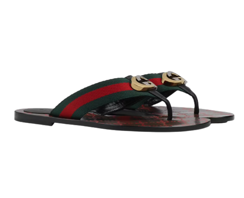 รองเท้าแตะ Gucci ผู้หญิง รุ่น GG Thong Web Sandal 1
