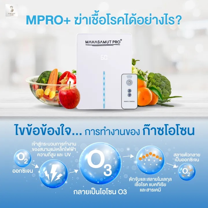  เครื่องโอโซน รุ่น MAHASAMUT PRO+ 2
