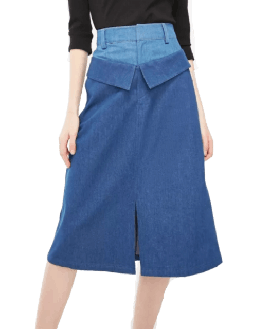 กระโปรงยีนส์ รุ่น VINTAGE Dual-Waistband 319237506 2