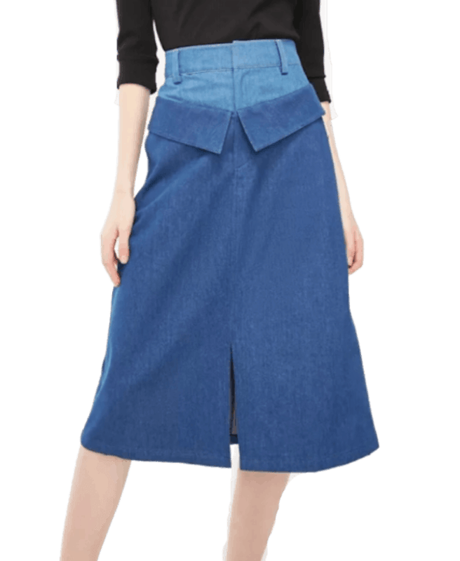กระโปรงยีนส์ รุ่น VINTAGE Dual-Waistband 319237506 2