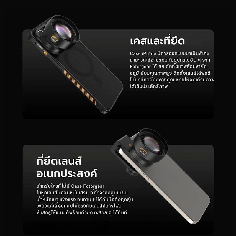 เลนส์มือถือ 75 mm Macro Lens Pro II Series 3