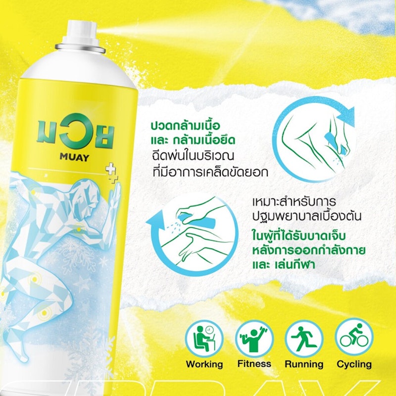 สเปรย์แก้ปวด น้ำมันมวย Freeze Cooling Spray 3