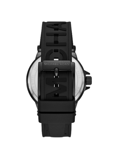 นาฬิกา Michael Kors สำหรับผู้ชาย รุ่น Oversized Dylan Black-Tone and Silicone Watch 3