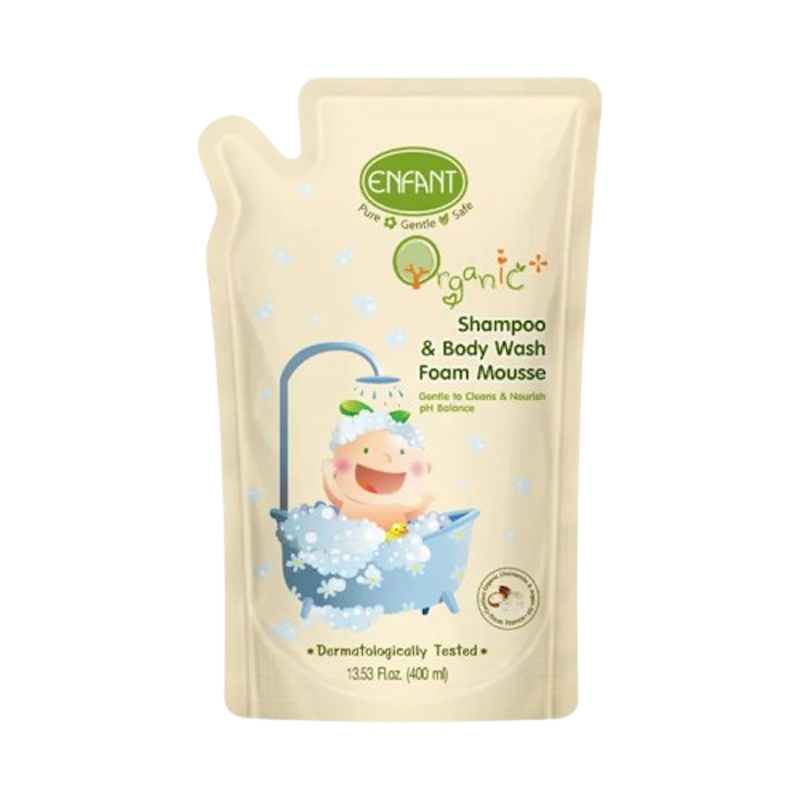 Organic Plus Shampoo & Body Wash Foam Mousse 1