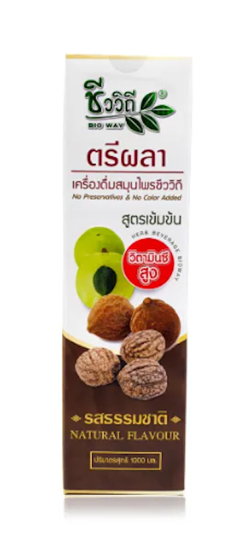 ตรีผลา เครื่องดื่มสมุนไพร สูตรเข้มข้น 1