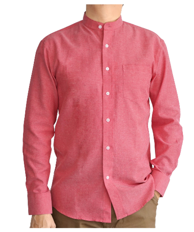 เสื้อเชิ้ต Slim Fit รุ่น Mandarin Oxford Slimfit Long-Sleeve Shirt 2