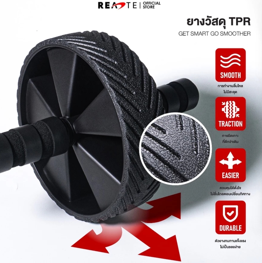 ลูกกลิ้งบริหารหน้าท้อง Ab Wheel 2