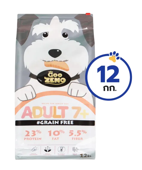 อาหารสุนัขเกรนฟรี สูตรสำหรับสุนัข 7 ปี+  Grain - Free Adult 7+ 1
