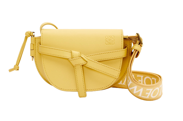กระเป๋า Loewe  รุ่น Mini Gate Dual bag In Soft Calfskin And Jacquard 3