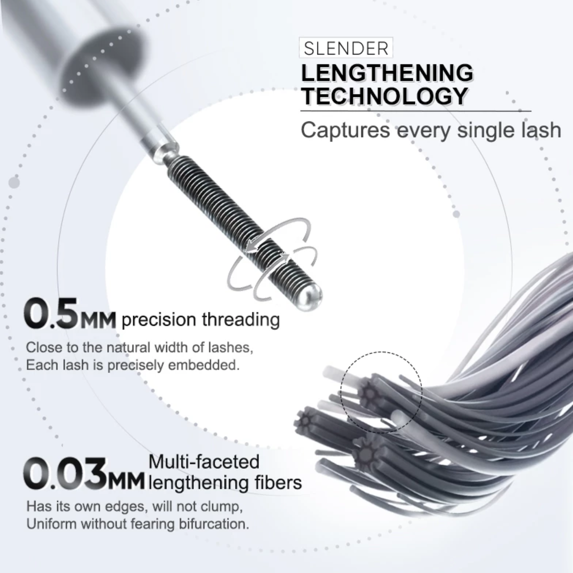 3D Curling Eyelash Iron Mascara 3