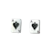 Vnox ต่างหูเม็ดกลมโพธิ์ดำ 1