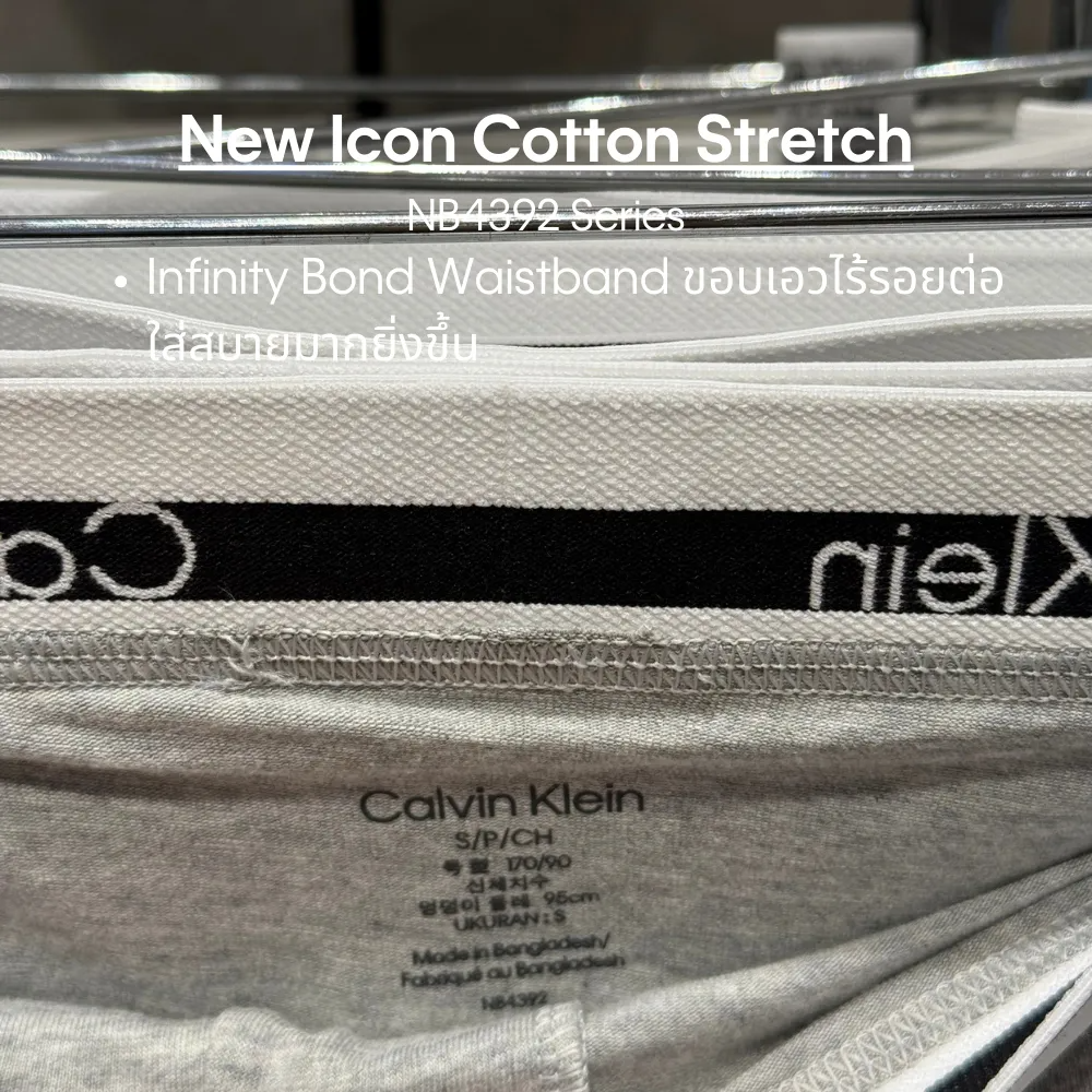 กางเกงในผู้ชาย Icon Cotton Stretch ทรง Trunk 3
