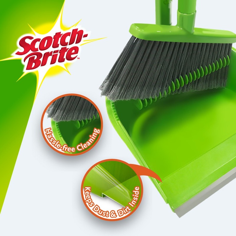 Scotch-Brite™ ชุดไม้กวาด และที่โกยผงพร้อมหวีสางสิ่งสกปรก 2