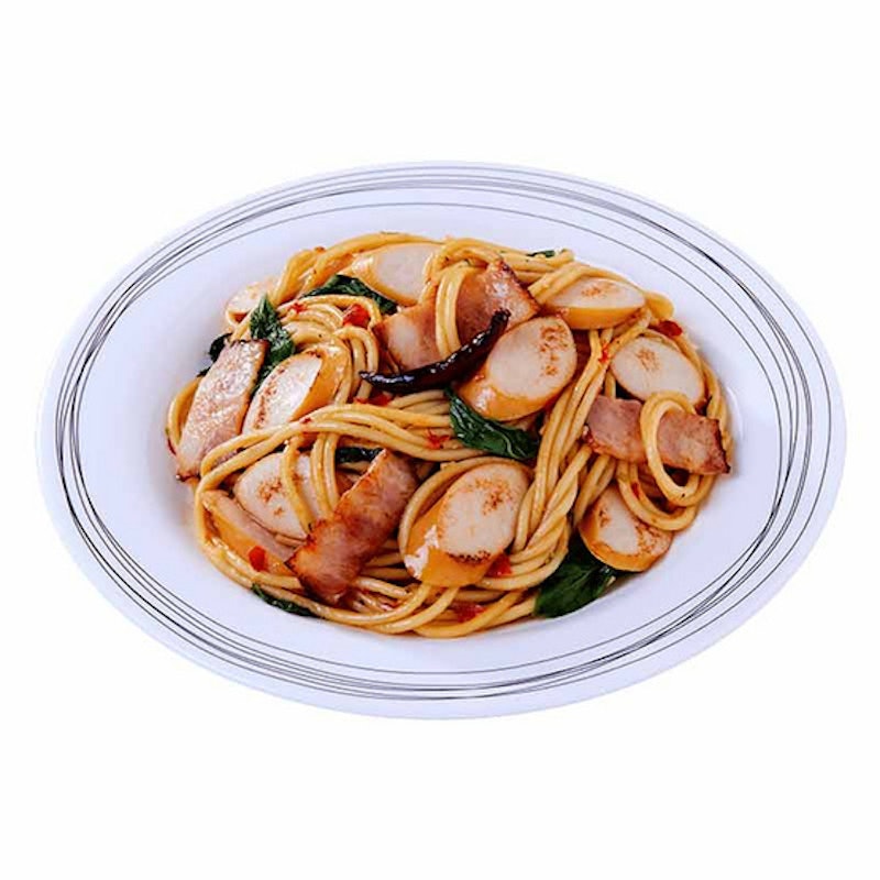 อีซี่ ช้อยส์ สปาเก็ตตี้ไส้กรอกและมาร์เบิ้ลเบคอนผัดพริกแห้ง 2