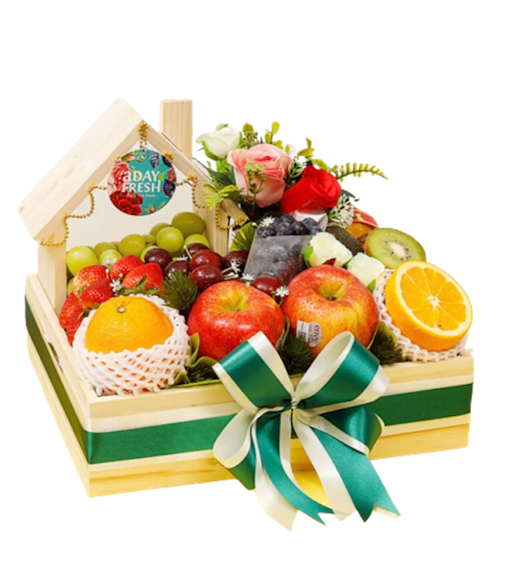 กระเช้าผลไม้ Delivery Happy Chartreuse 1