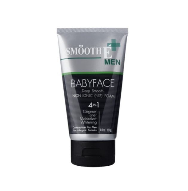 โฟมล้างหน้าผู้ชายลดสิว Baby Face Deep Smooth Non-Ionic Surfactant (NIS) Foam 1