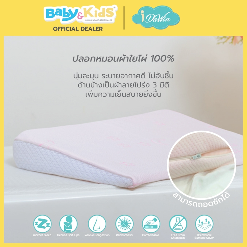 หมอนกันกรดไหลย้อนพรีเมียมเมมโมรี่โฟม 3