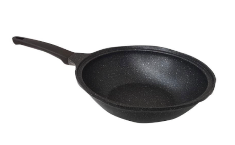 กระทะลายหินอ่อน Premium Marble Stone Deep Fry Pan 1