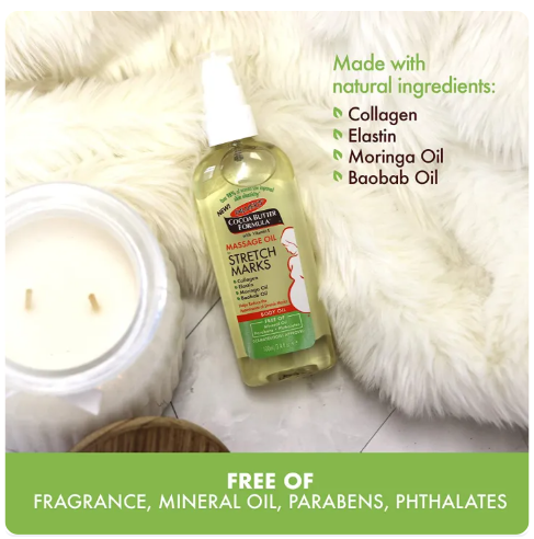 Massage Oil For Stretch Marks น้ำมันสกัด โกโก้บัตเตอร์  2