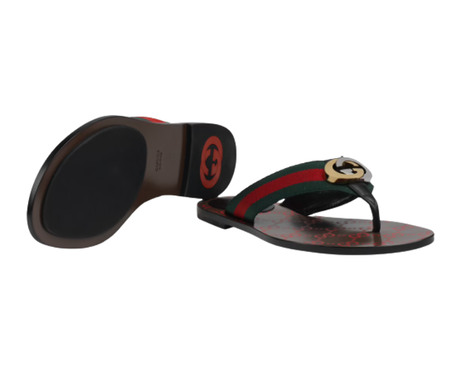 รองเท้าแตะ Gucci ผู้หญิง รุ่น GG Thong Web Sandal 2