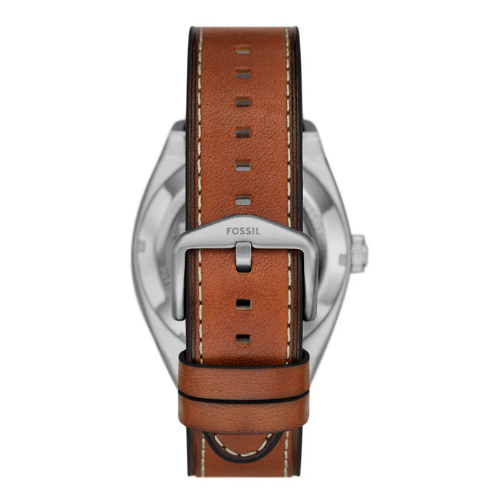 Everett Automatic Brown Leather Watch  2