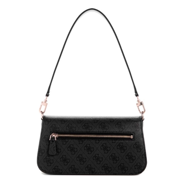 ECO MIETTA Flap Shoulder Bag Black  3