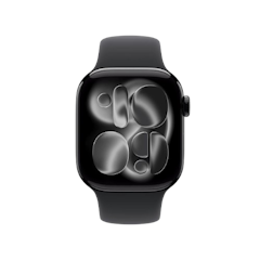 Apple Watch Series 11 GPS 46mm Jet Black Aluminium Case With Sport Band