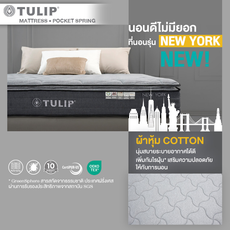 ที่นอนพ็อกเก็ตสปริง รุ่น NEW YORK 5