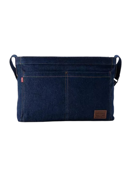  Men's Heritage Messenger Bag Blue 1