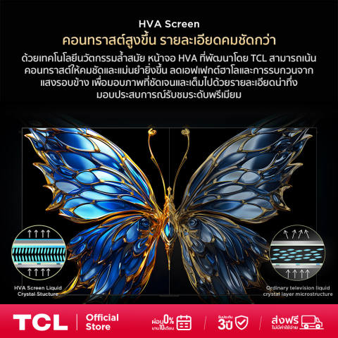 ทีวี 65 นิ้ว 4K QLED Google TV 2