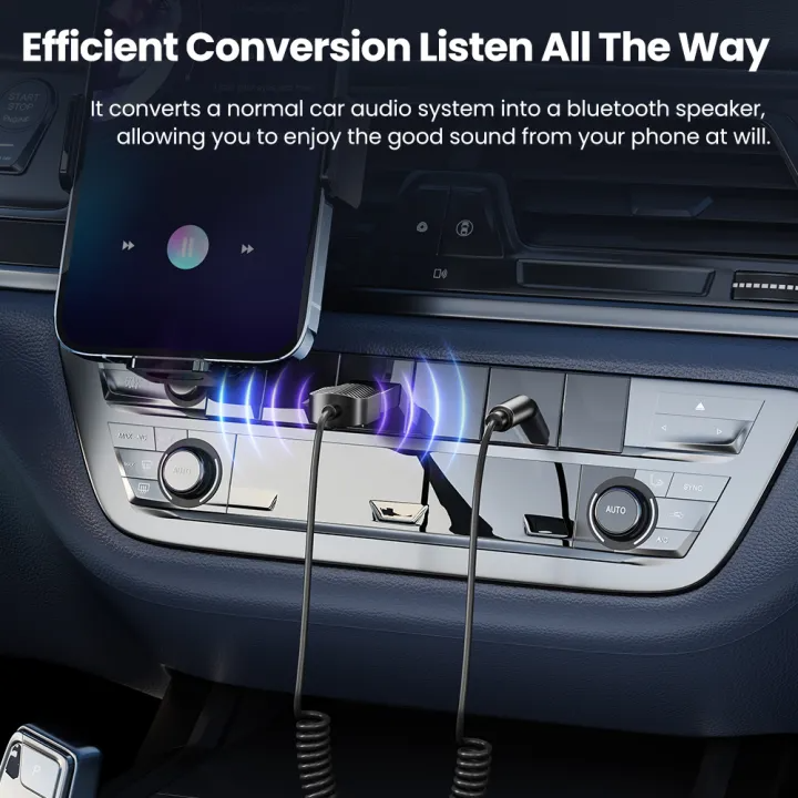 อะแดปเตอร์รับสัญญาณเสียงไร้สาย Car AUX Bluetooth Adapter 2